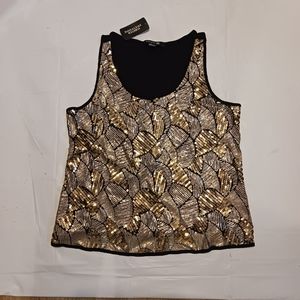 Gold and Black Forever 21 top-Large